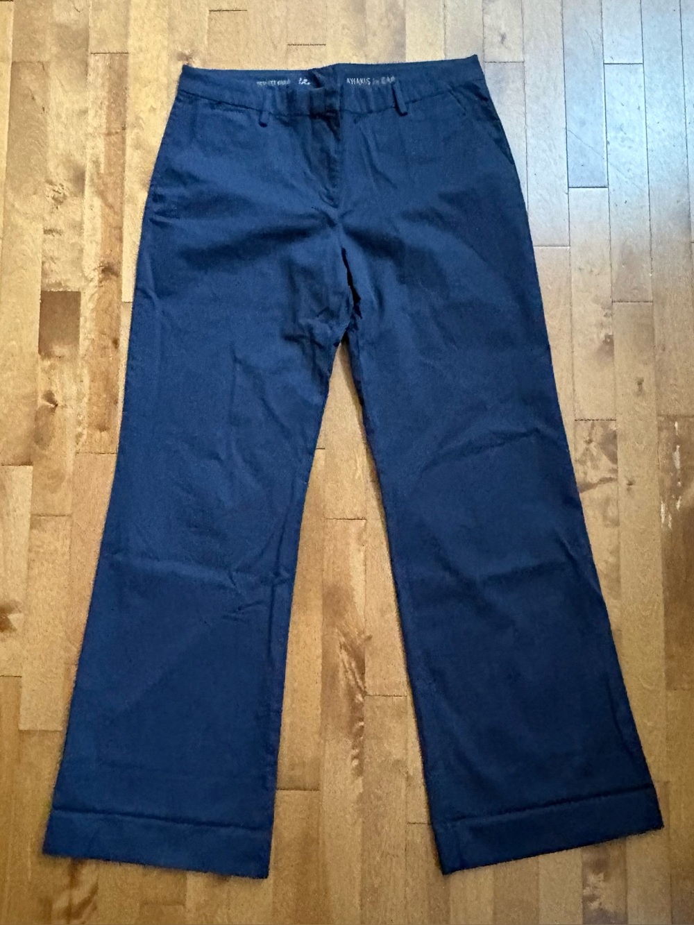 Khakis by GAP Perfect Khaki Navy Blue Flare Chinos – Women's 12 Regular